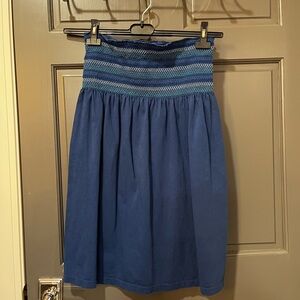Old Navy Blue A-Line Skirt with Patterned Waist